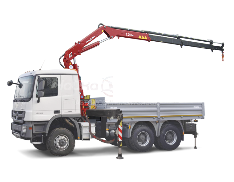Кран-манипулятор Mercedes Benz Actros 3341 c КМУ Чайка